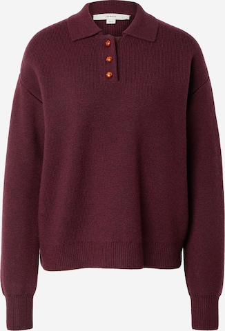 REMAINPulover - crvena boja: prednji dio