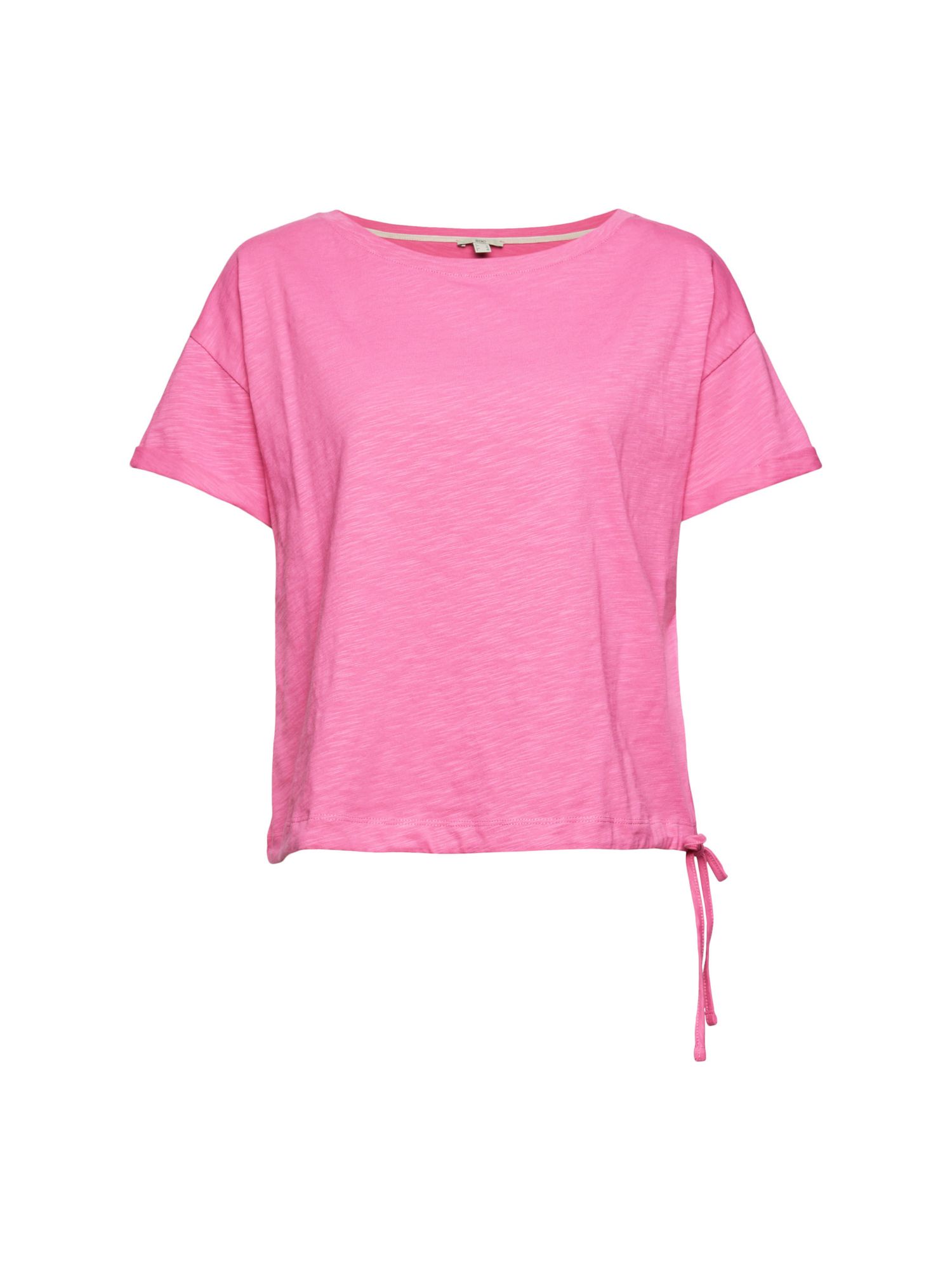Plus size Kobiety EDC BY ESPRIT Koszulka w kolorze Różowym 