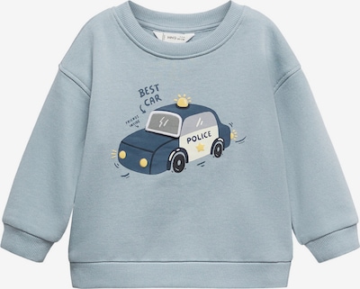 MANGO KIDS Sweatshirt 'POLICE' i opal / mørkeblå / gul / hvit, Produktvisning