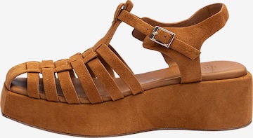 Sandales à lanières 'VEGA FRAME' LLOYD en marron : devant