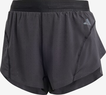 ADIDAS PERFORMANCE Slimfit Sportbroek 'Adizero' in Grijs: voorkant