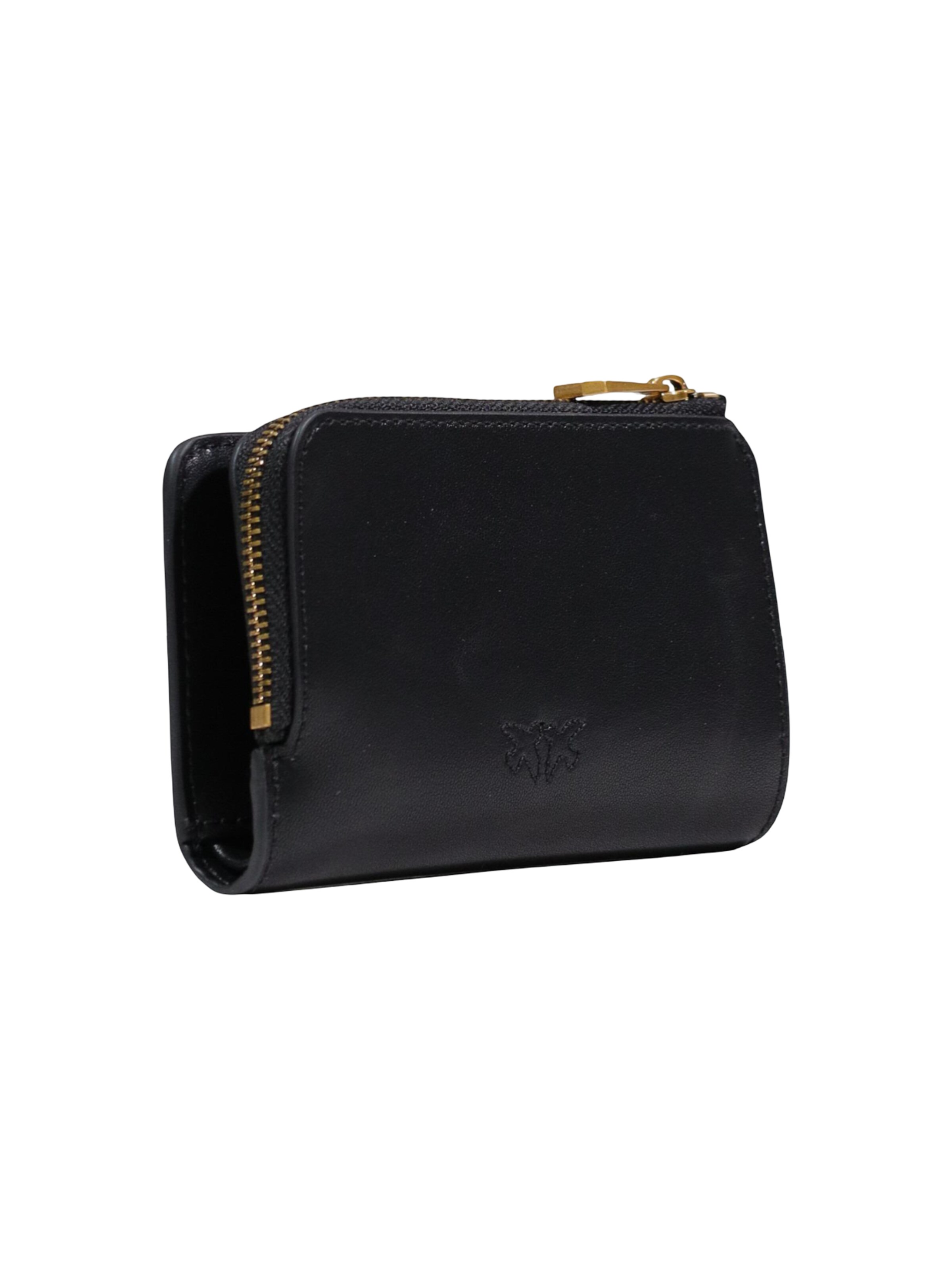 PINKO - Cartera 'MINI WALLET VITELLO SETA 106206 A0F1' en negro