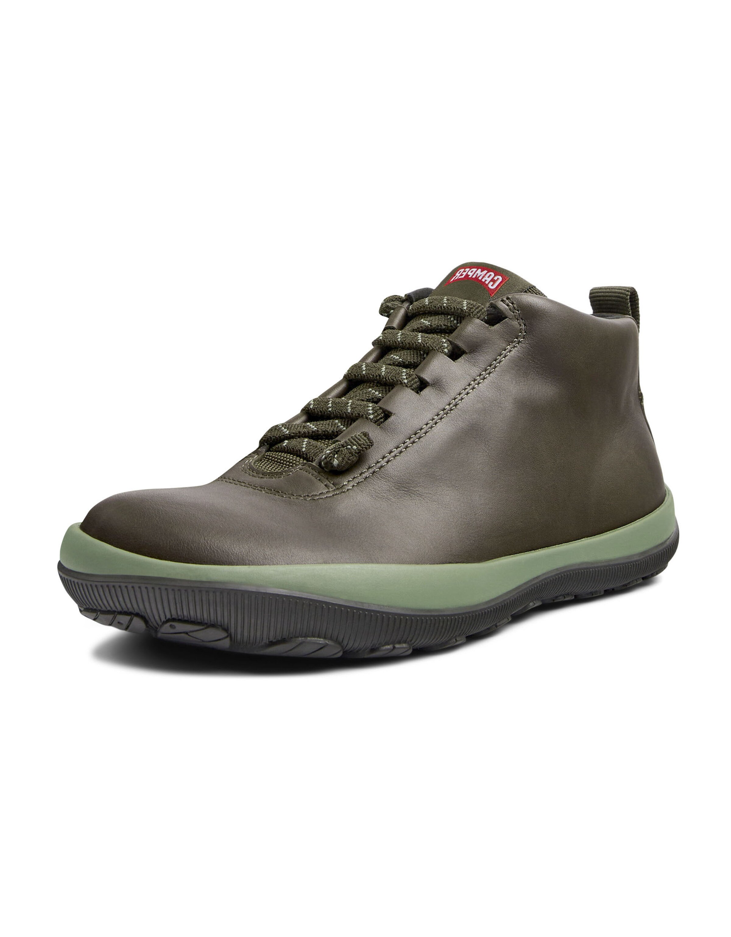 Bottines 'Peu Pista' CAMPER en vert : devant