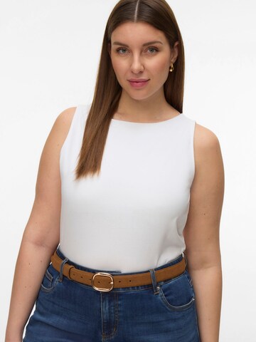 Vero Moda Curve Top 'SAGA' in Wit: voorkant