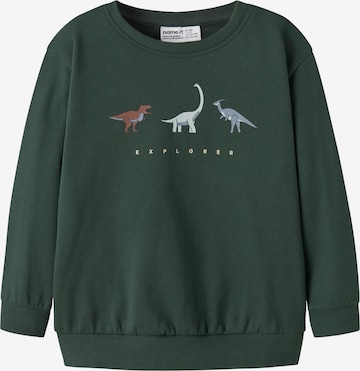 Felpa 'NMMNilius' di NAME IT in verde: frontale