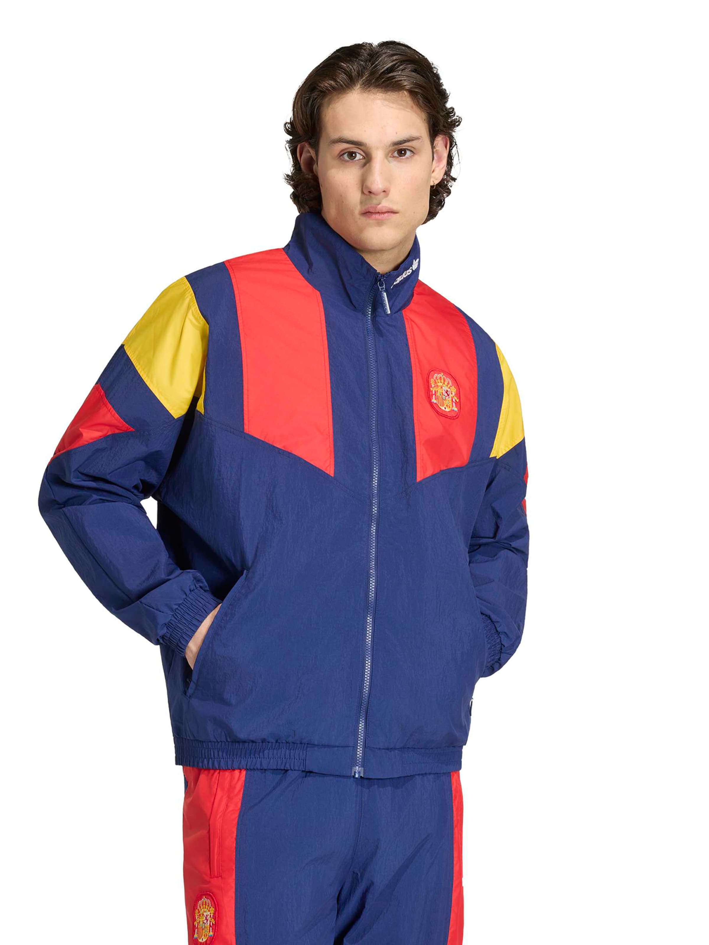 ADIDAS PERFORMANCE Sportjacke 'FEF EQT' in Blau: Vorderseite