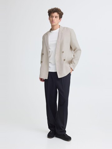 Casual Friday - Ajuste confortable Chaqueta tipo saco para negocios ' CFEdlund Linen ' en beige