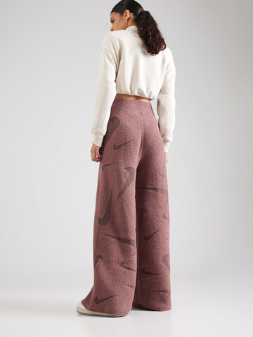 Nike Sportswear Wide leg Broek in Lila