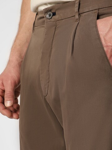 JOOP! Loose fit Pleat-front trousers 'Lead' in Brown