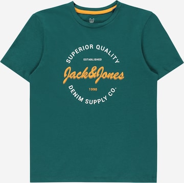 Jack & Jones Junior Μπλουζάκι 'Andy' σε πράσινο: μπροστά