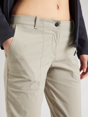 JACK WOLFSKIN Regular Outdoor trousers 'DESERT' in Grey