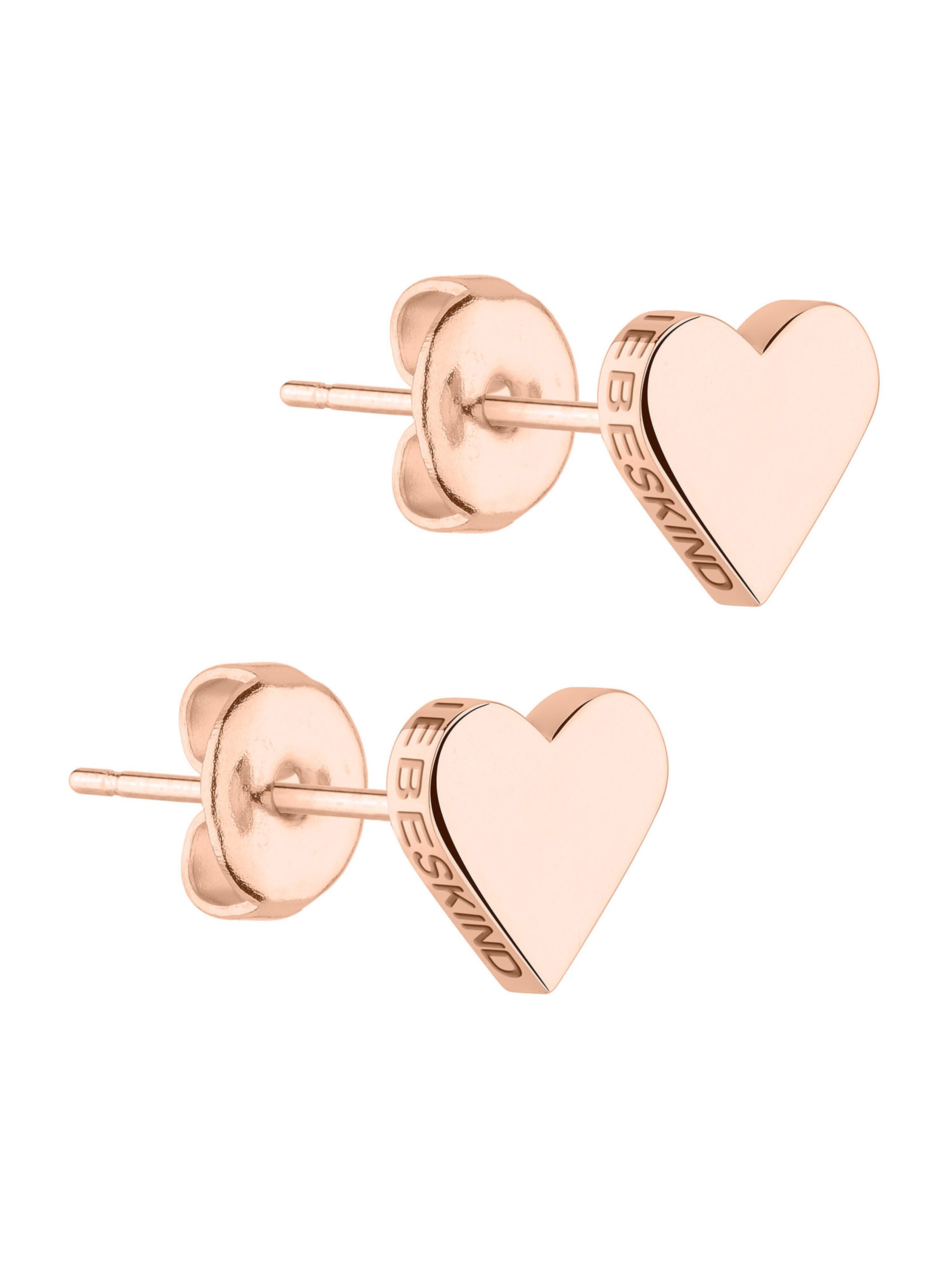 Boucles d'oreilles Liebeskind Berlin en or : devant