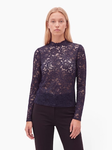 YAS Shirt 'YASLacey' in Blue: front