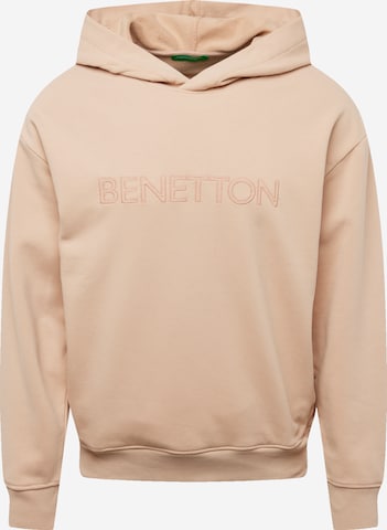 UNITED COLORS OF BENETTON Sweatshirt i beige: framsida