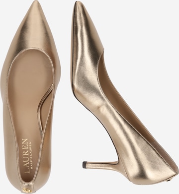 Lauren Ralph Lauren - Zapatos con plataforma 'LANETTE' en bronce