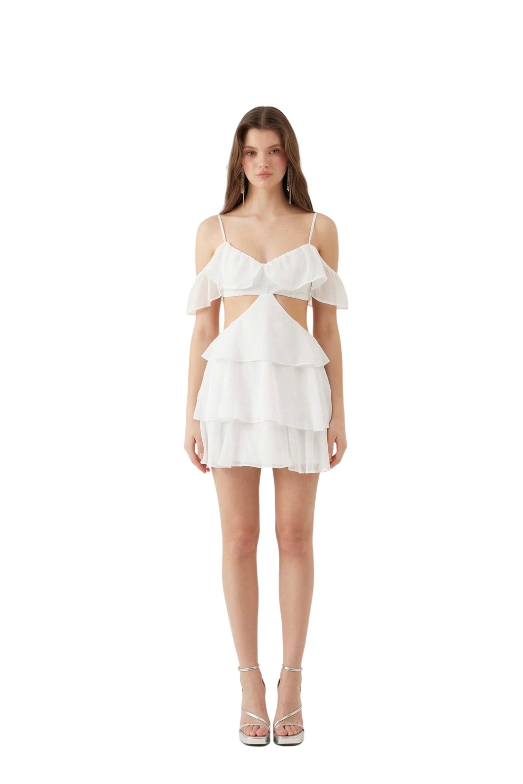 HOLLY LOLLY Dress in White: front