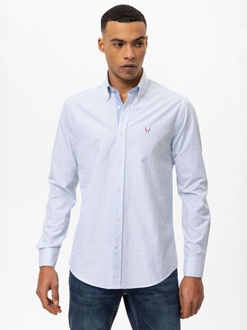 By Diess Collection Slim fit Businessskjorta i blå: framsida