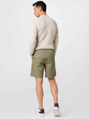 anerkjendt Regular Pleat-Front Pants in Green