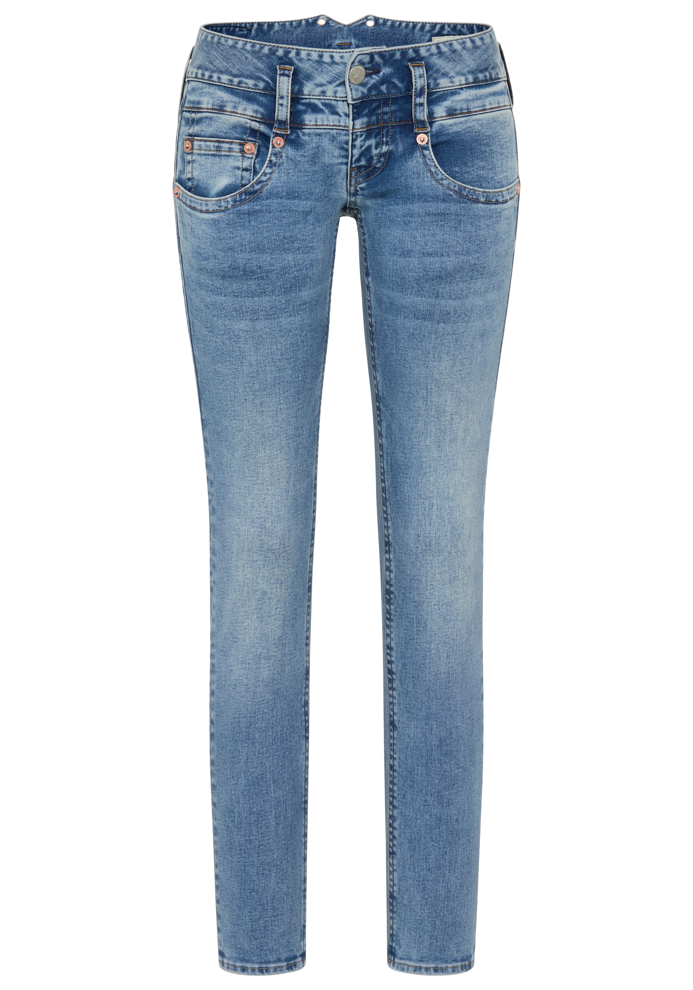 Herrlicher Skinny Jeans 'Pitch' in Blue: front