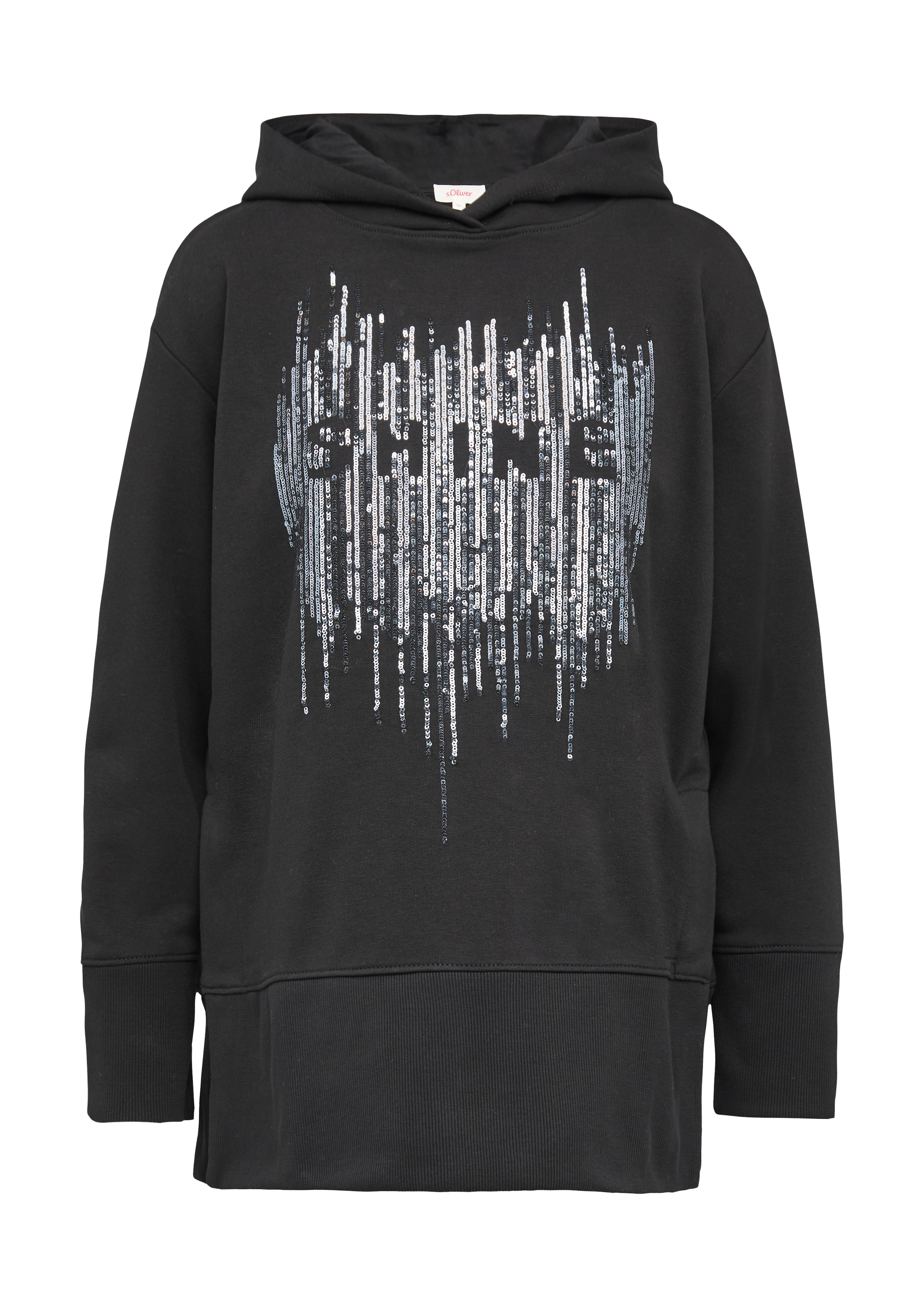 s.Oliver Sweatshirt in Schwarz: Vorderseite