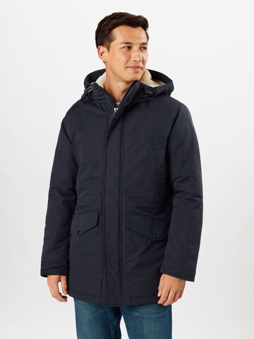 JACK & JONES Winter parka in Blue: front