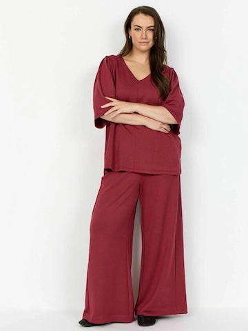 Wasabi Concept Normální Kalhoty ' WA-SEBINA 76 ' – červená: přední strana