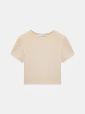 T-shirt Dilvin en beige : devant