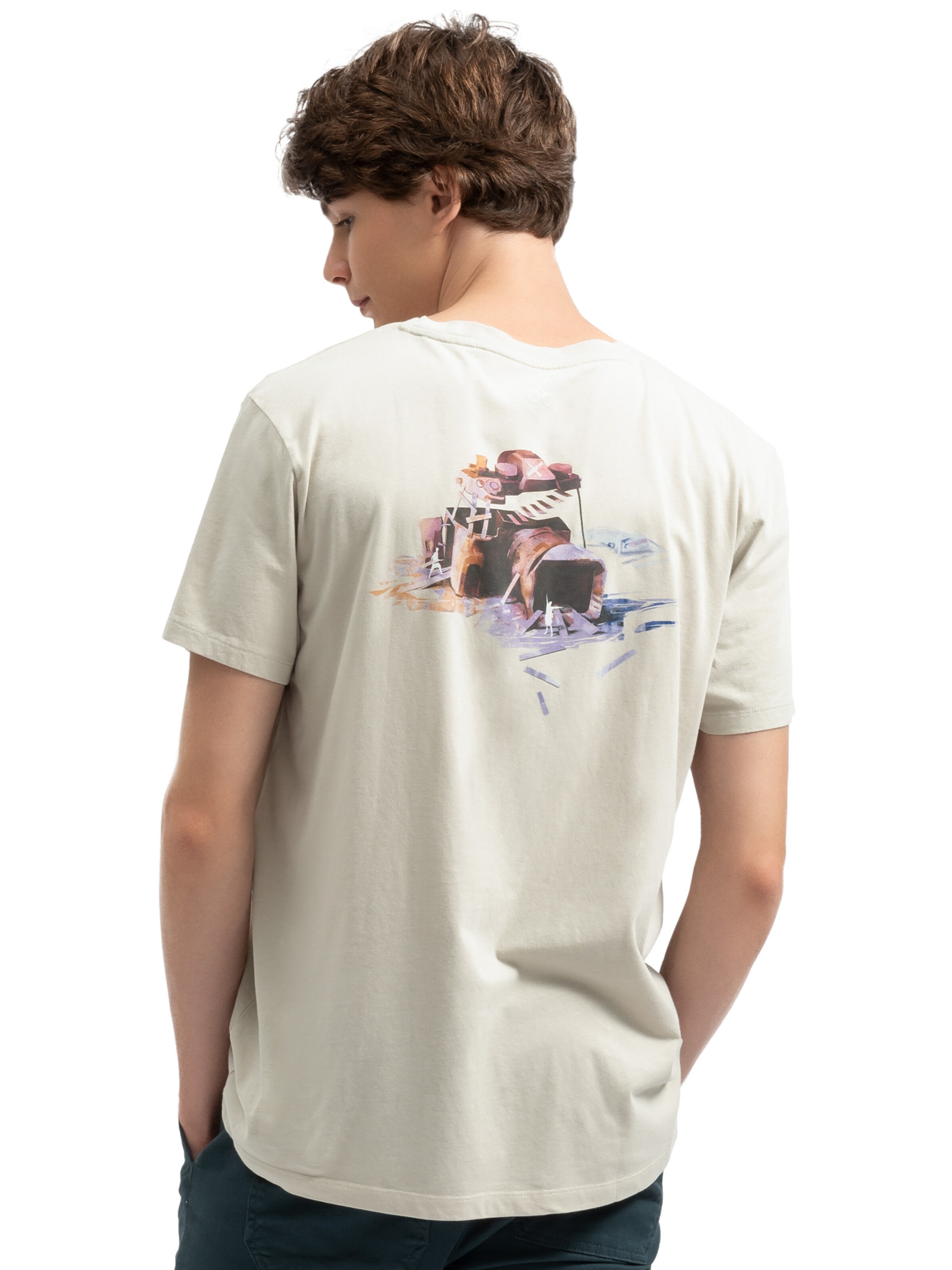 T-Shirt 'Proi' Kaft en beige