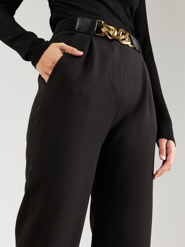 Hailys Regular Pleat-front trousers 'Va44leria' in Black