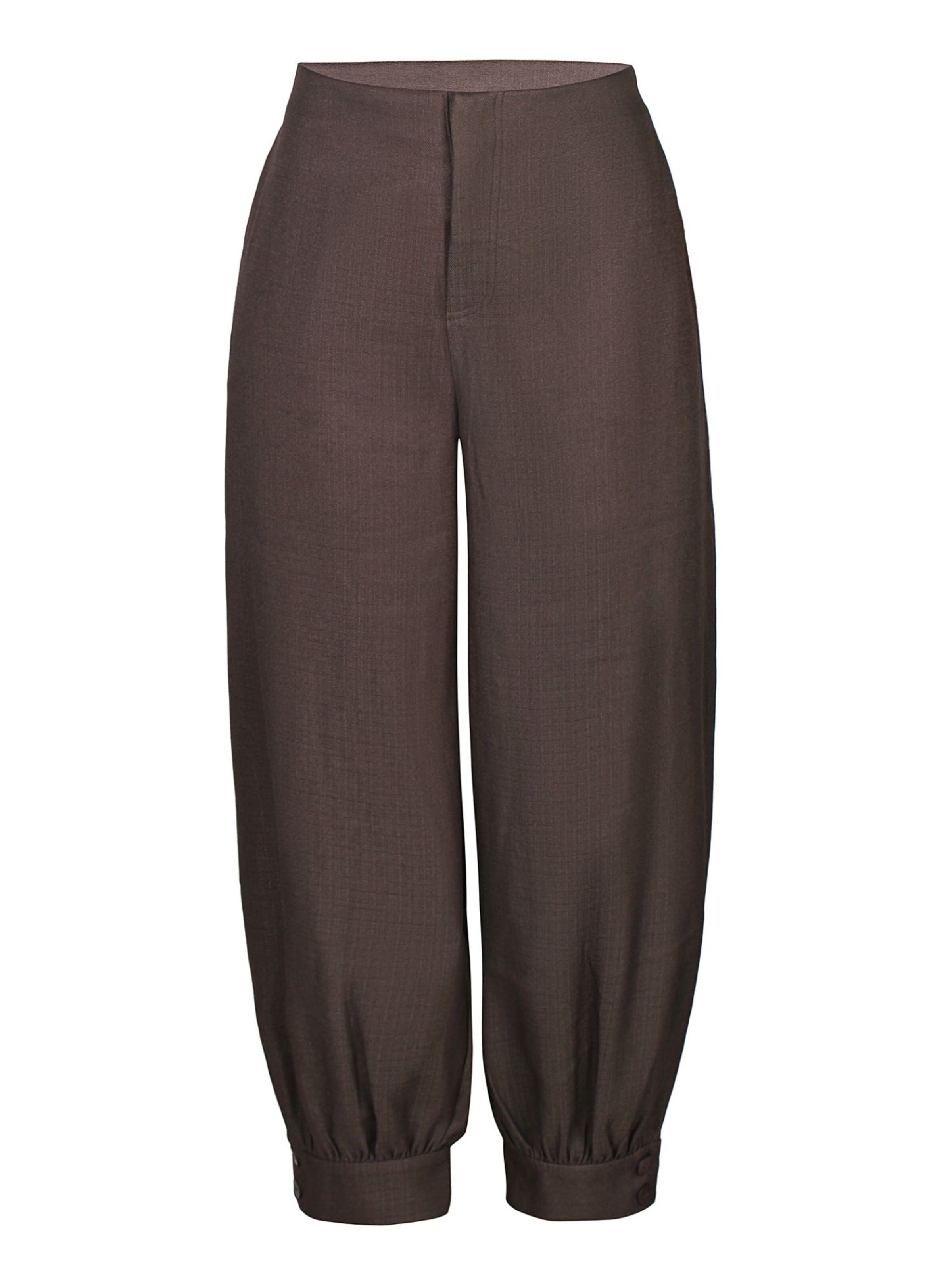 Loosefit Pantalon 'Hilma 284' ze-ze en marron : devant