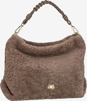ABRO Handbag 'Poppy' in Brown: front