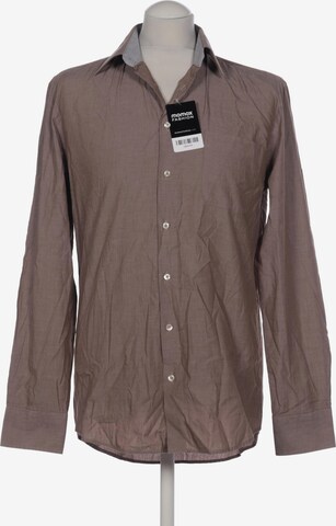 MONTEGO Button Up Shirt in XS in Brown: front