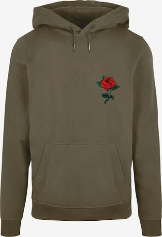 Mister Tee Sweatshirt 'Rose' in Groen: voorkant