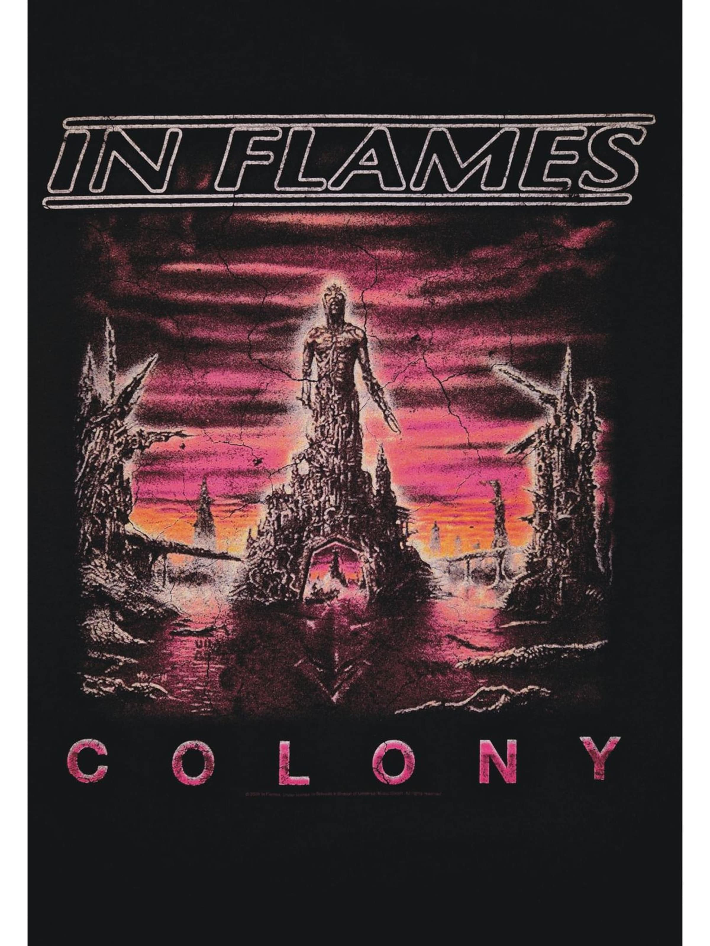 Rockshirts Shirt 'In Flames Colony T-Shirt'‌‌‌‌‌ in Schwarz