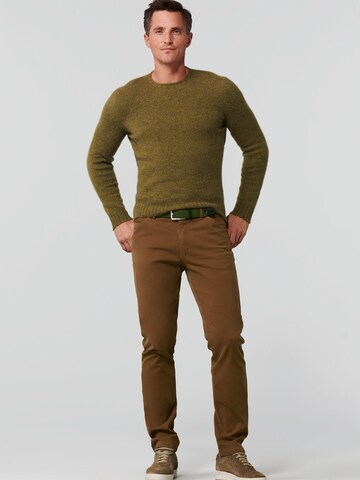 MEYER Slimfit Chino in Bruin