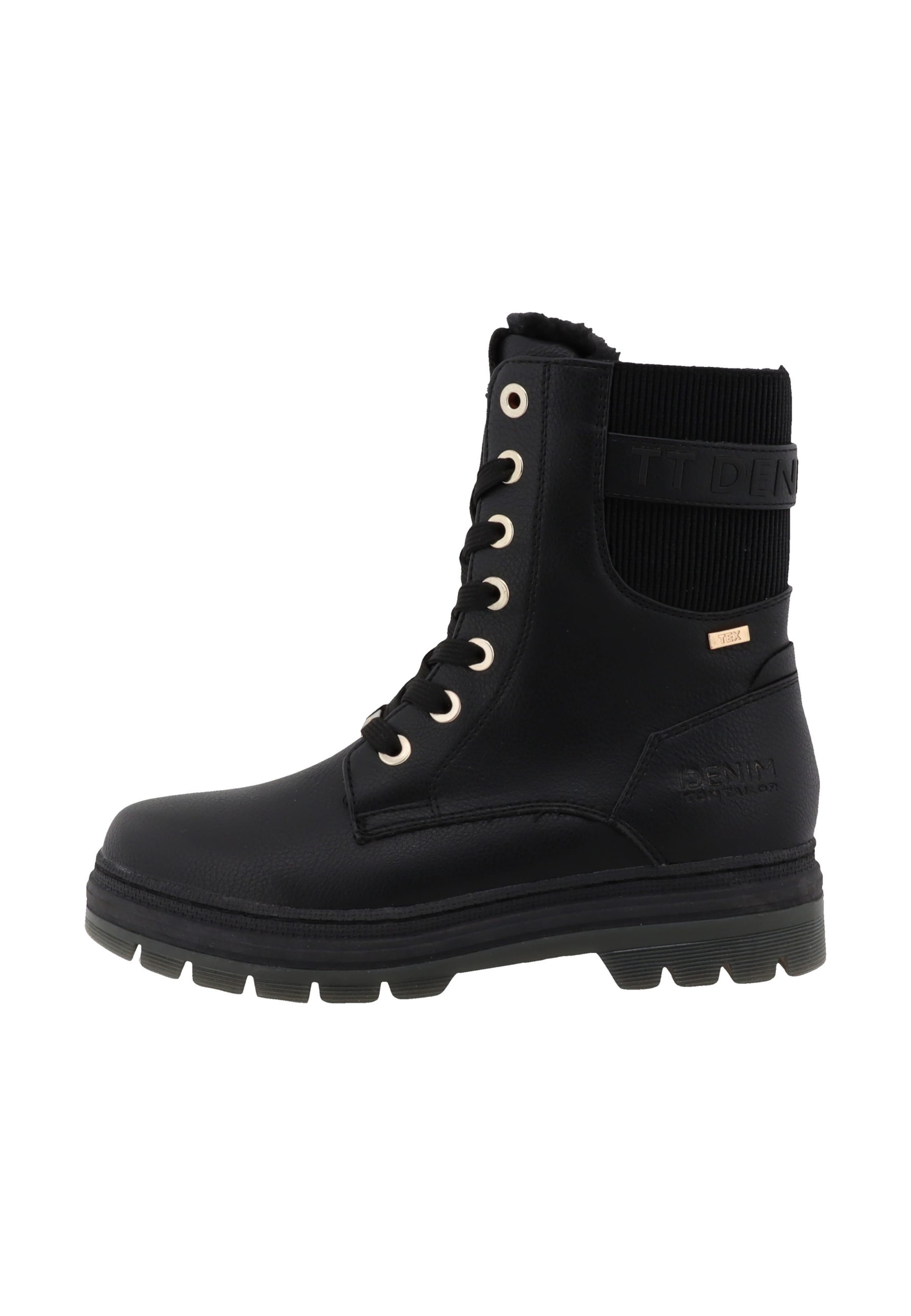 Stivaletto stringato di TOM TAILOR in nero