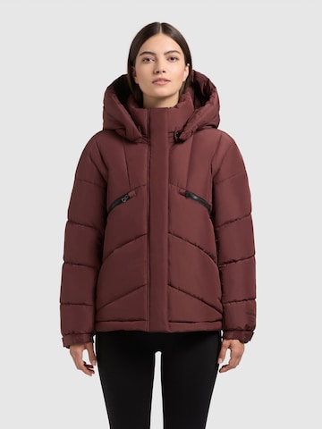 khujo Winterjacke 'Evande' in Rot: Vorderseite