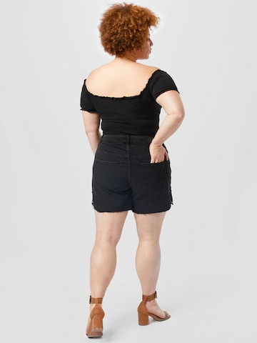 Vero Moda Curve Normalny krój Jeansy 'Nineteen' w kolorze czarny