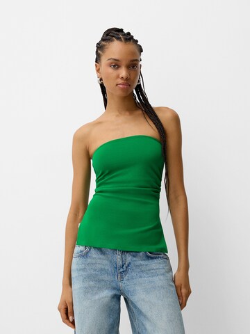 Top di Bershka in verde: frontale