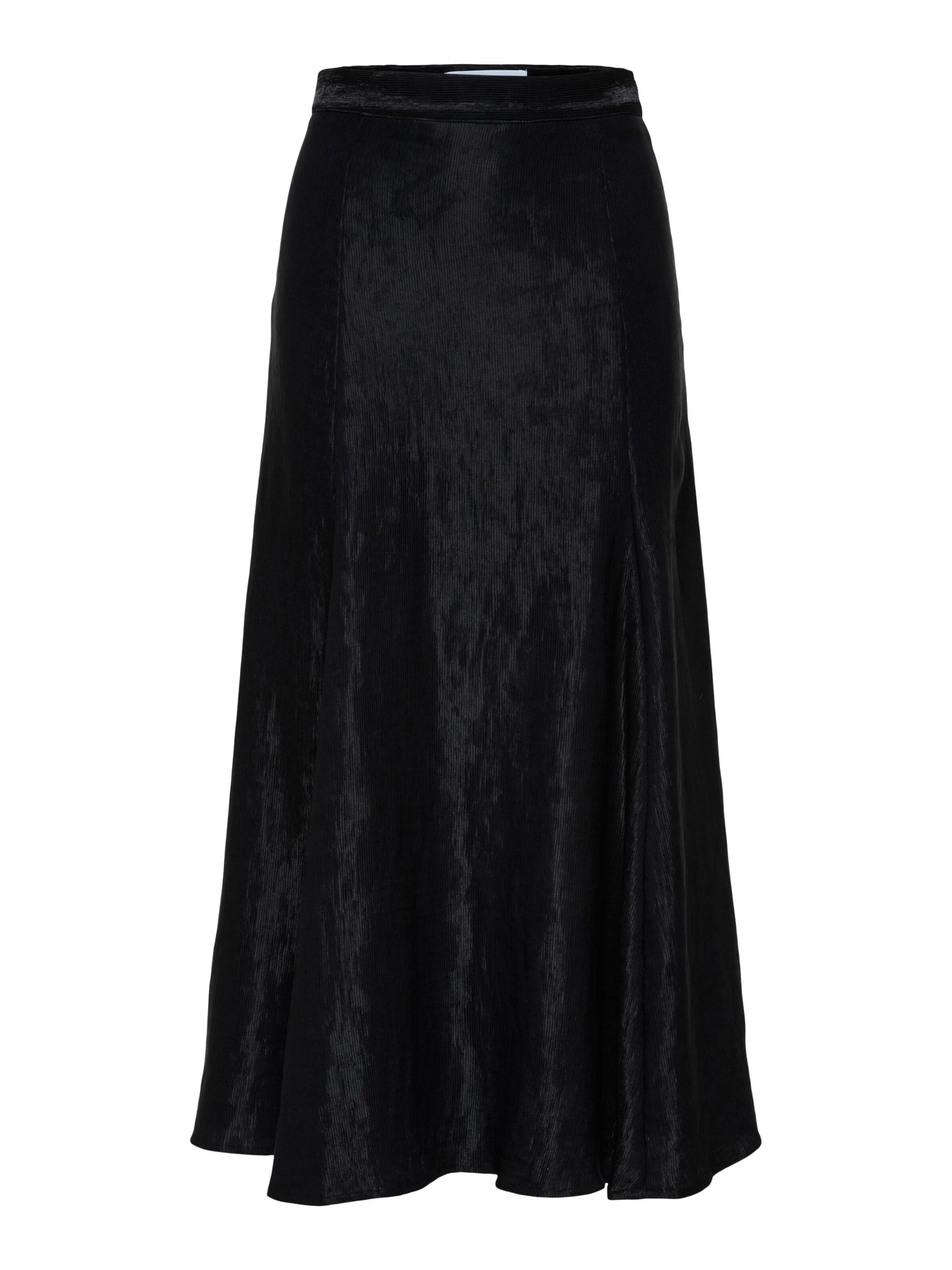 SELECTED Sukňa 'Madina' - Čierna: predná strana