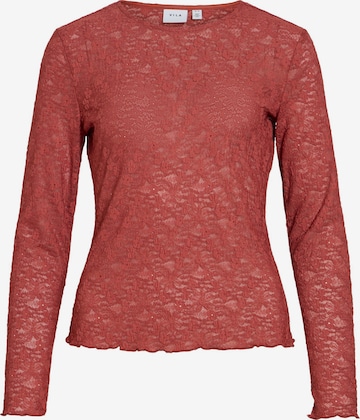 VILA Shirt 'FAY' in Bruin: voorkant