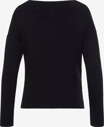 LASCANA Sweter w kolorze czarny