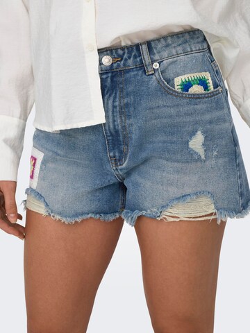 ONLY Regular Shorts 'Zuma' in Blau