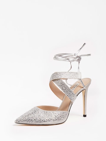 GUESS Sandals in Silver: front