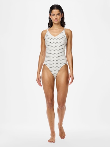 PIECES Triangel Badedragt 'PCBaomi' i hvid