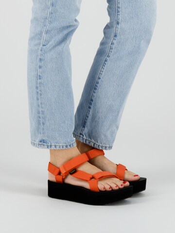 Sandalo di TEVA in arancione: frontale