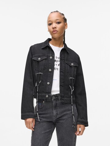 KARL LAGERFELD JEANS Jacke in Schwarz: Vorderseite