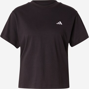 ADIDAS SPORTSWEAR Функционална тениска в черно: отпред