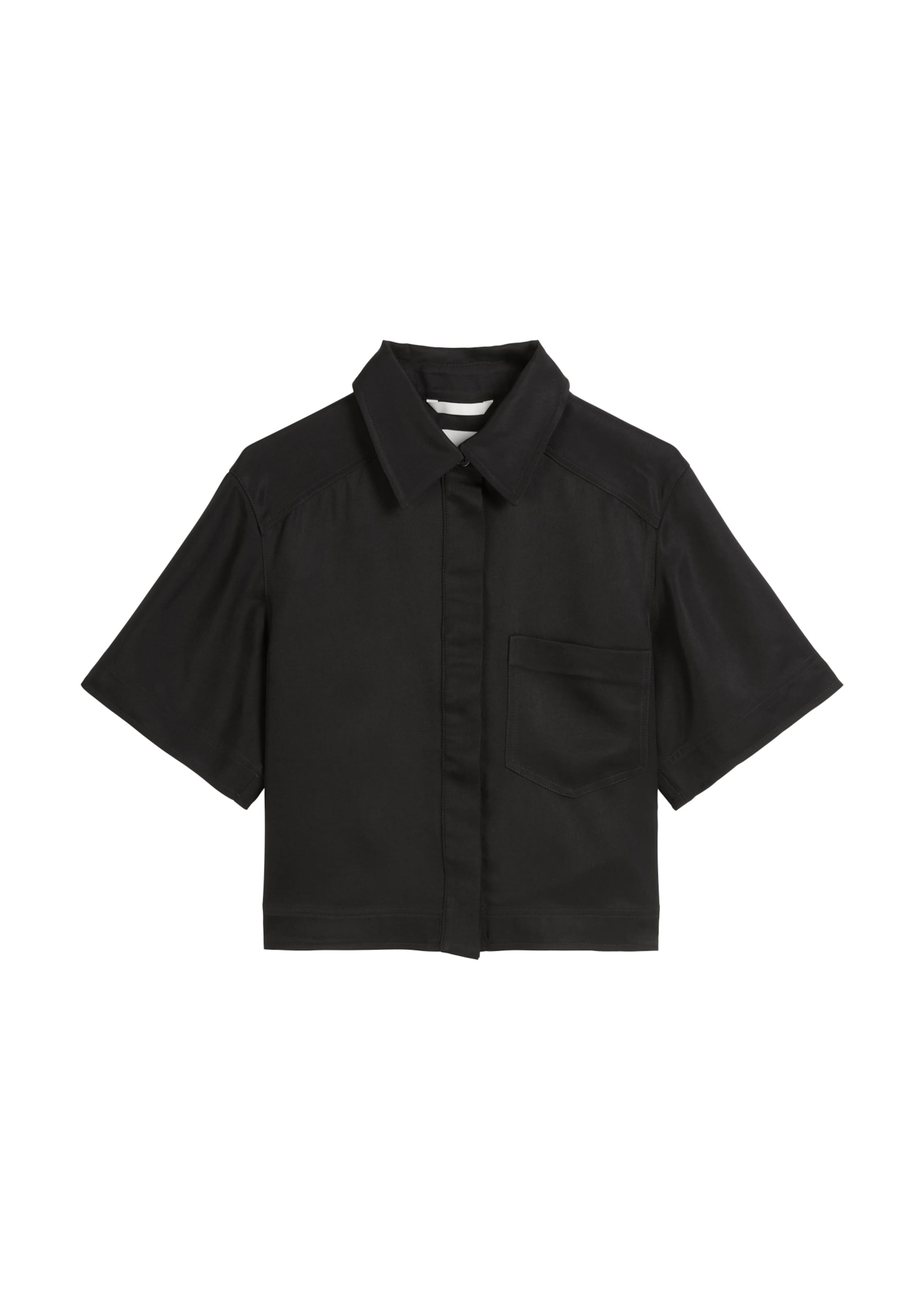 Marc O'Polo Blouse 'Boxy' in Black: front