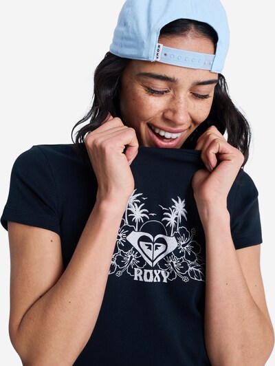 ROXY T-shirt 'Beach Love' en gris clair / noir, Vue avec produit